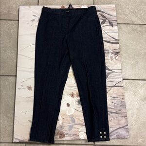 Women's Straight Leg Jeans - Dark Blue